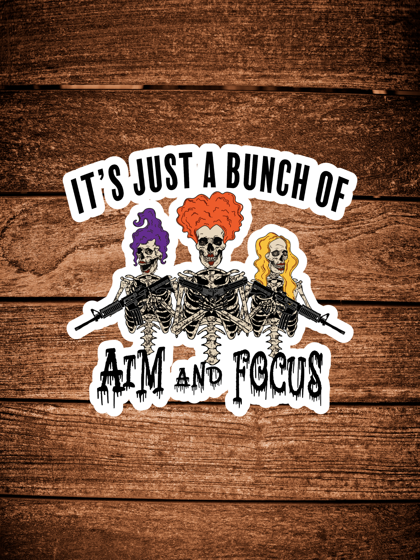 Aim and Focus Sticker