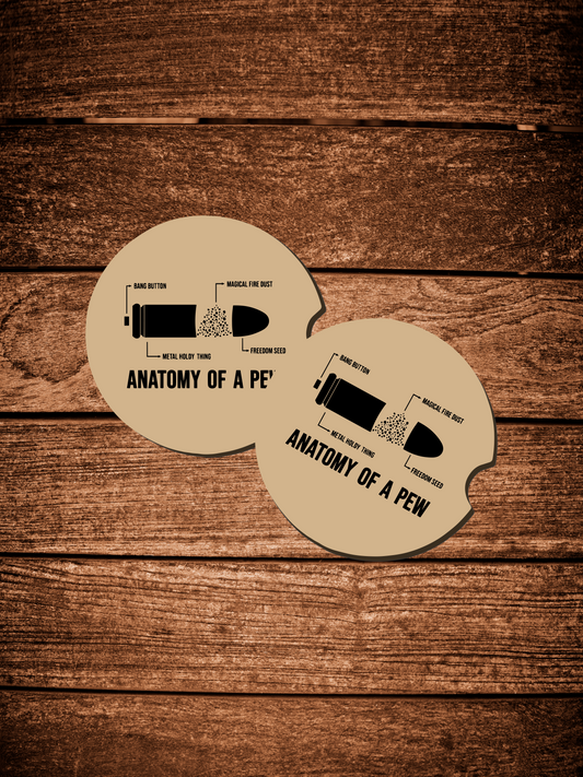 Anatomy of a Pew Car Coasters