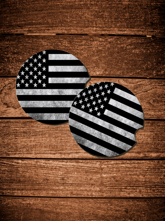 American Flag Car Coasters