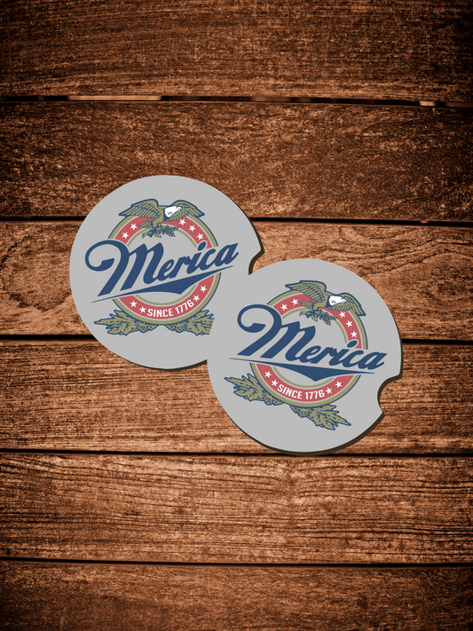 Merica' Car Coasters